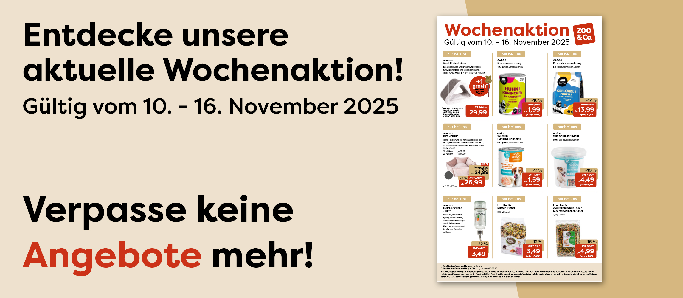 Entdecke unsere aktuelle Wochenaktion vom 10. - 16.11.2025!
